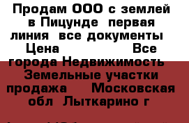 Продам ООО с землей в Пицунде, первая линия, все документы › Цена ­ 9 000 000 - Все города Недвижимость » Земельные участки продажа   . Московская обл.,Лыткарино г.